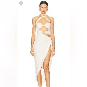 area crochet eye tank dress AREA Crochet Eye Tank Mini Dress